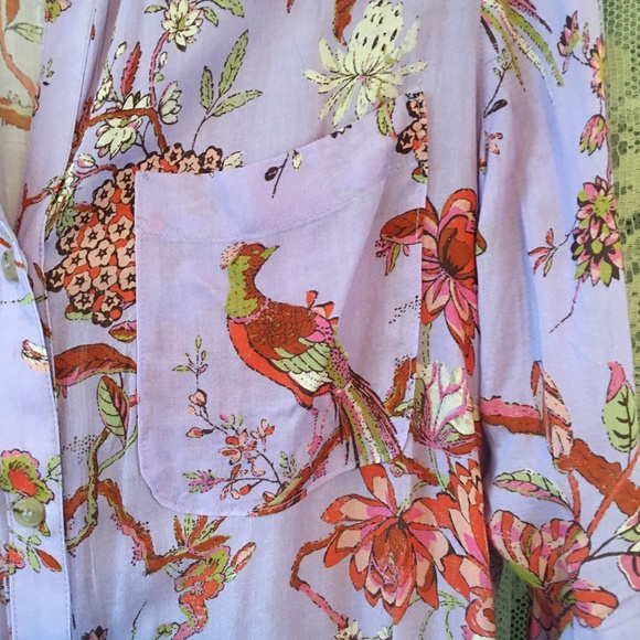 Host Pick: Anthropologie Pilcro Nature Print Shirt - Size Small - Picture 4 of 7